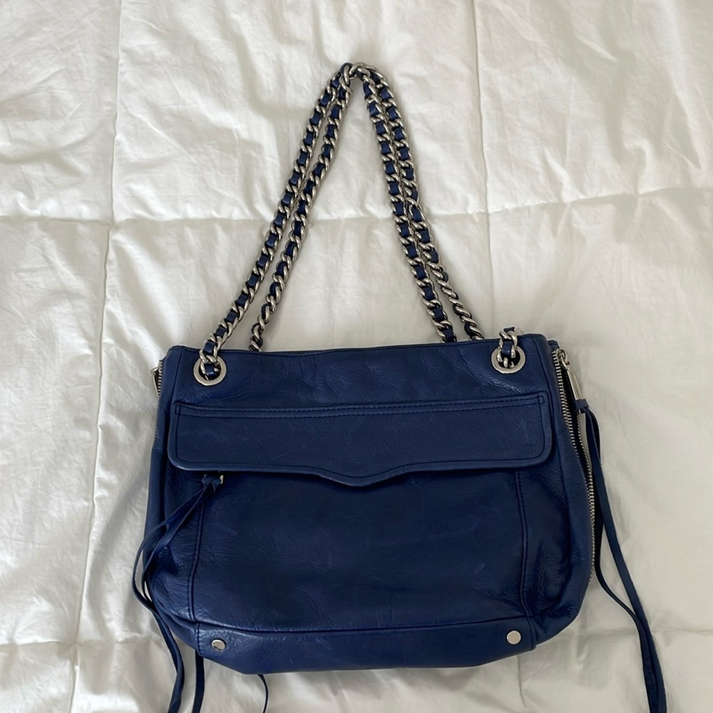 Rebecca Minkoff expandable Navy Blue Bag.